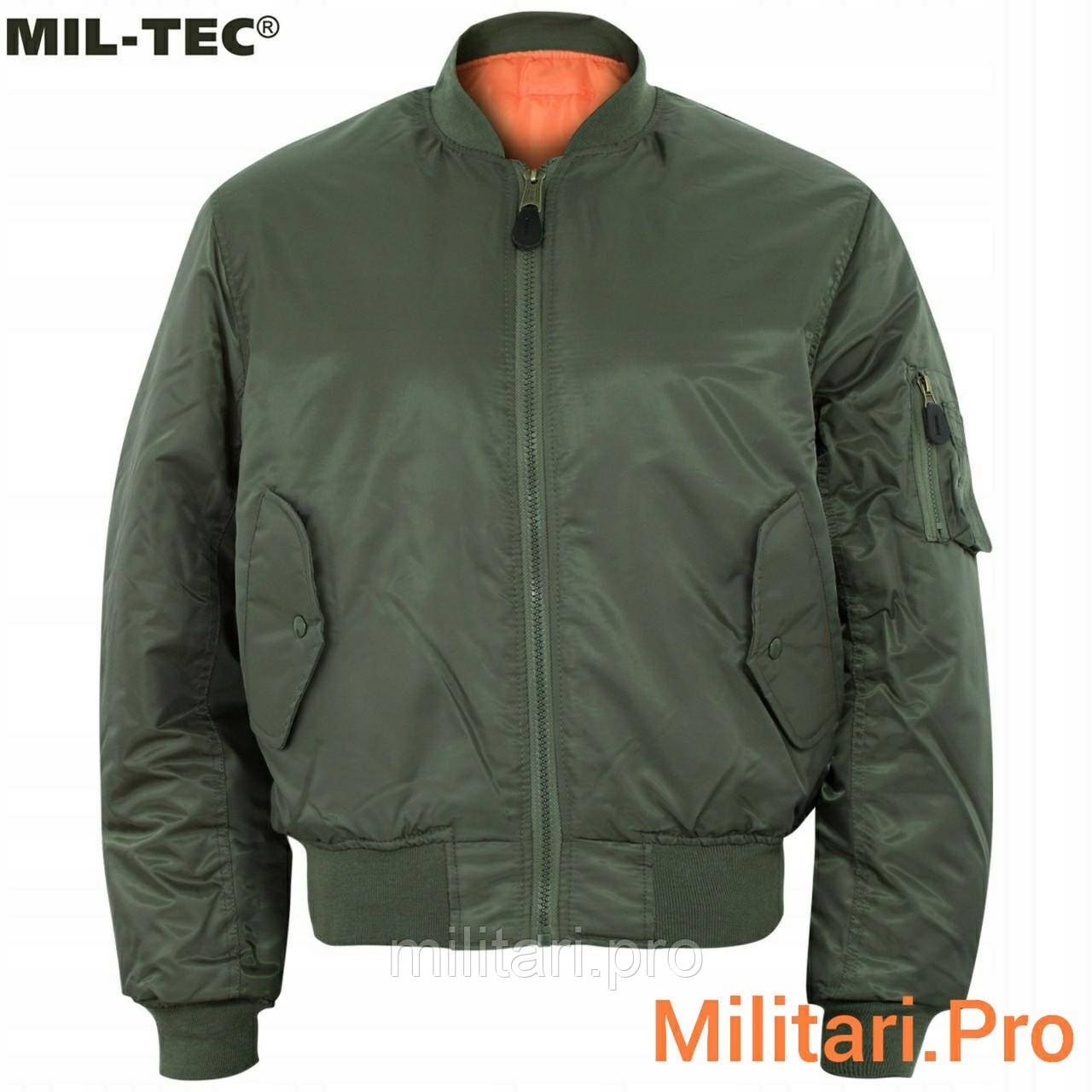 Куртка бомбер (летняя) MA-1 масло, Mil-Tec М; L; XL; XXL; XXXL. Германия Art. Nr:10403001