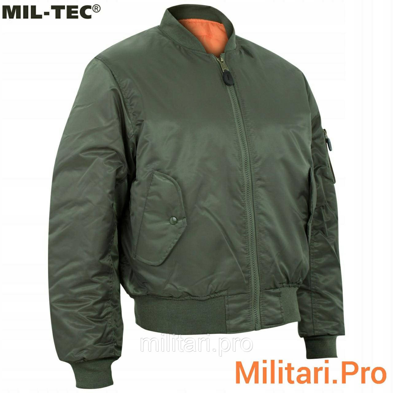 Куртка бомбер (летняя) MA-1 масло, Mil-Tec М; L; XL; XXL; XXXL. Германия Art. Nr:10403001