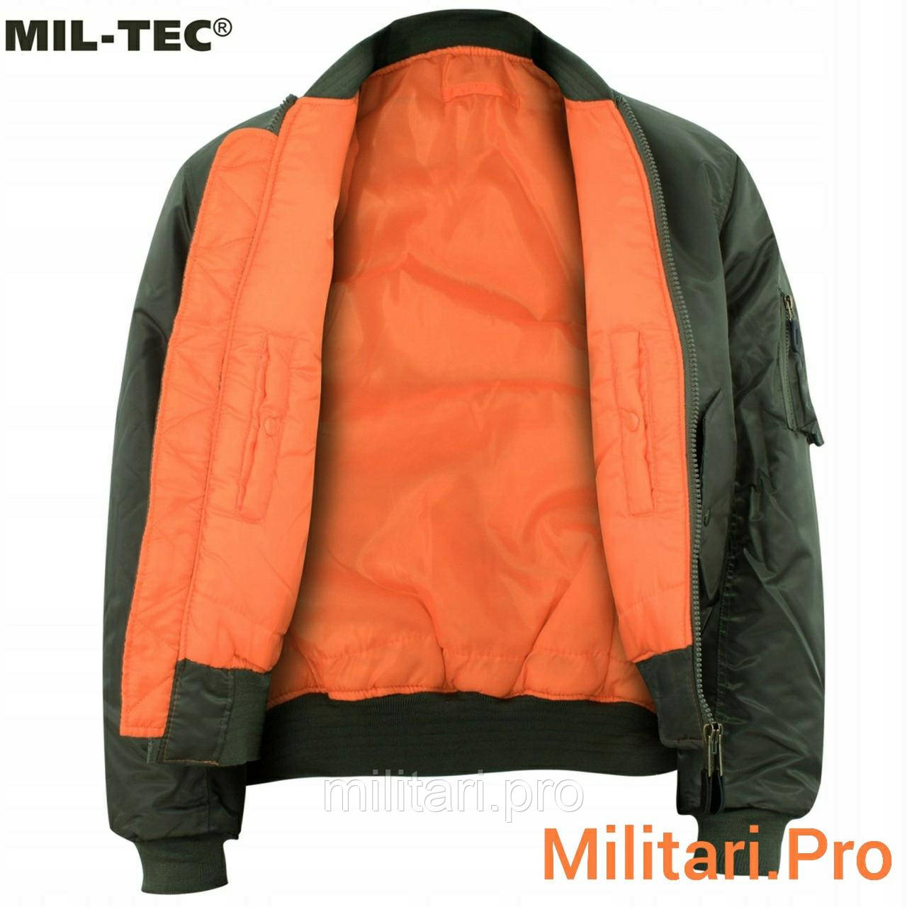 Куртка бомбер (летняя) MA-1 масло, Mil-Tec М; L; XL; XXL; XXXL. Германия Art. Nr:10403001