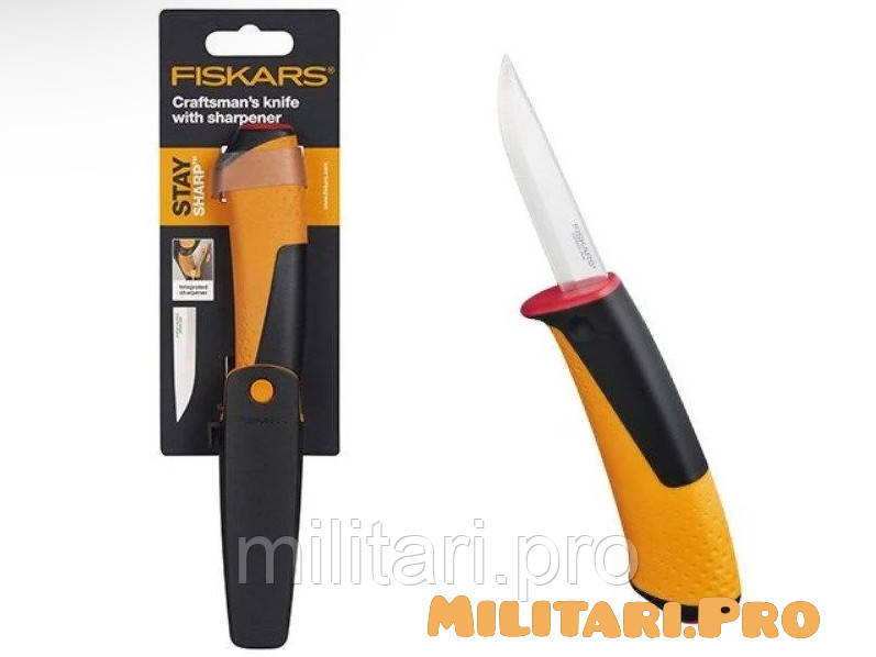 Нож Fiskars 1023620 для активного отдыха, рыбалки, охоты, кемпинга, туризма.