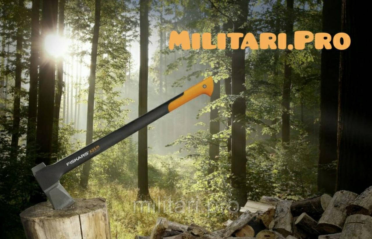 Топор-колун Fiskars X25XL (122483) + нож строительный CarbonMax (1027227). Art.No1057915 Оригинал. Набор.