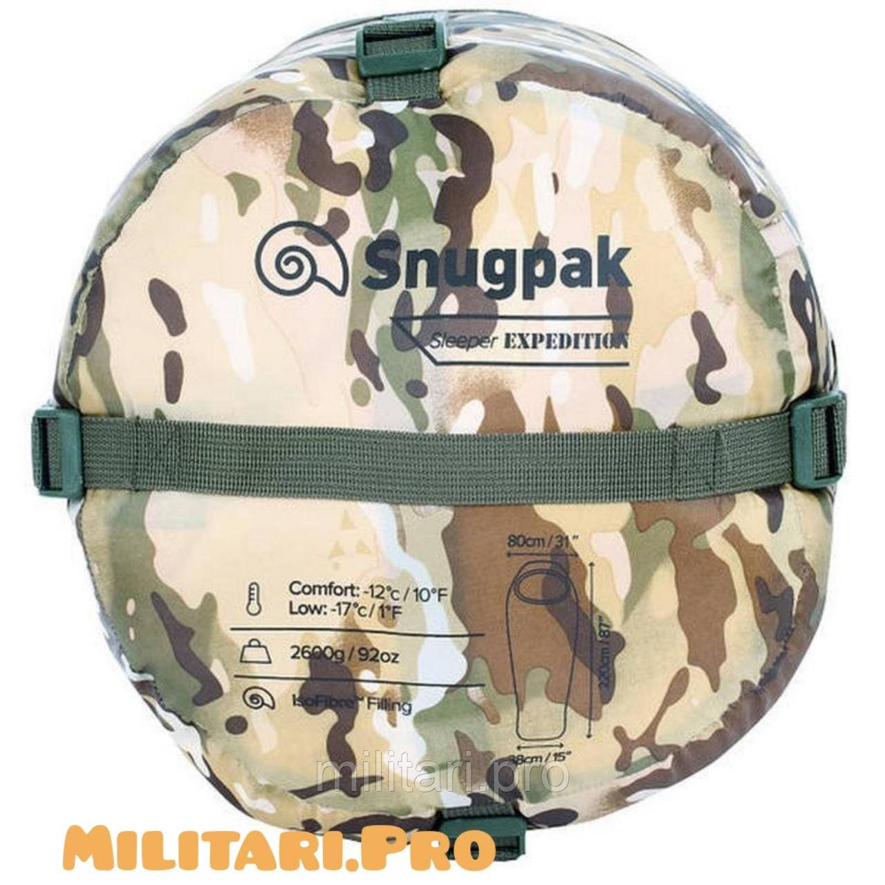 Спальный мешок зимний Snugpak Sleeper Expedition - Terrain Camouflage. -17. Подлинник.