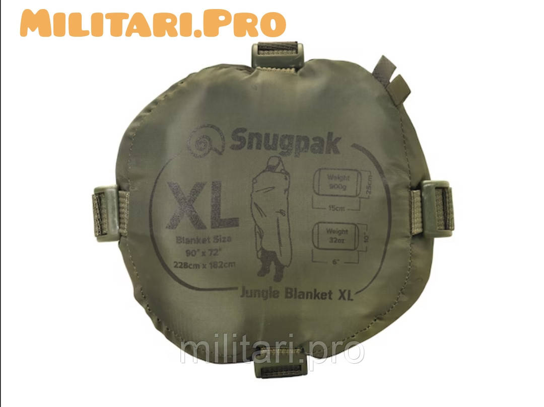 Похідна ковдра (одіяло) Snugpak Insulated Jungle Blanket XL  Art.№ 92245. Олива. Оригінал. 900г. 228 х 182 см.
