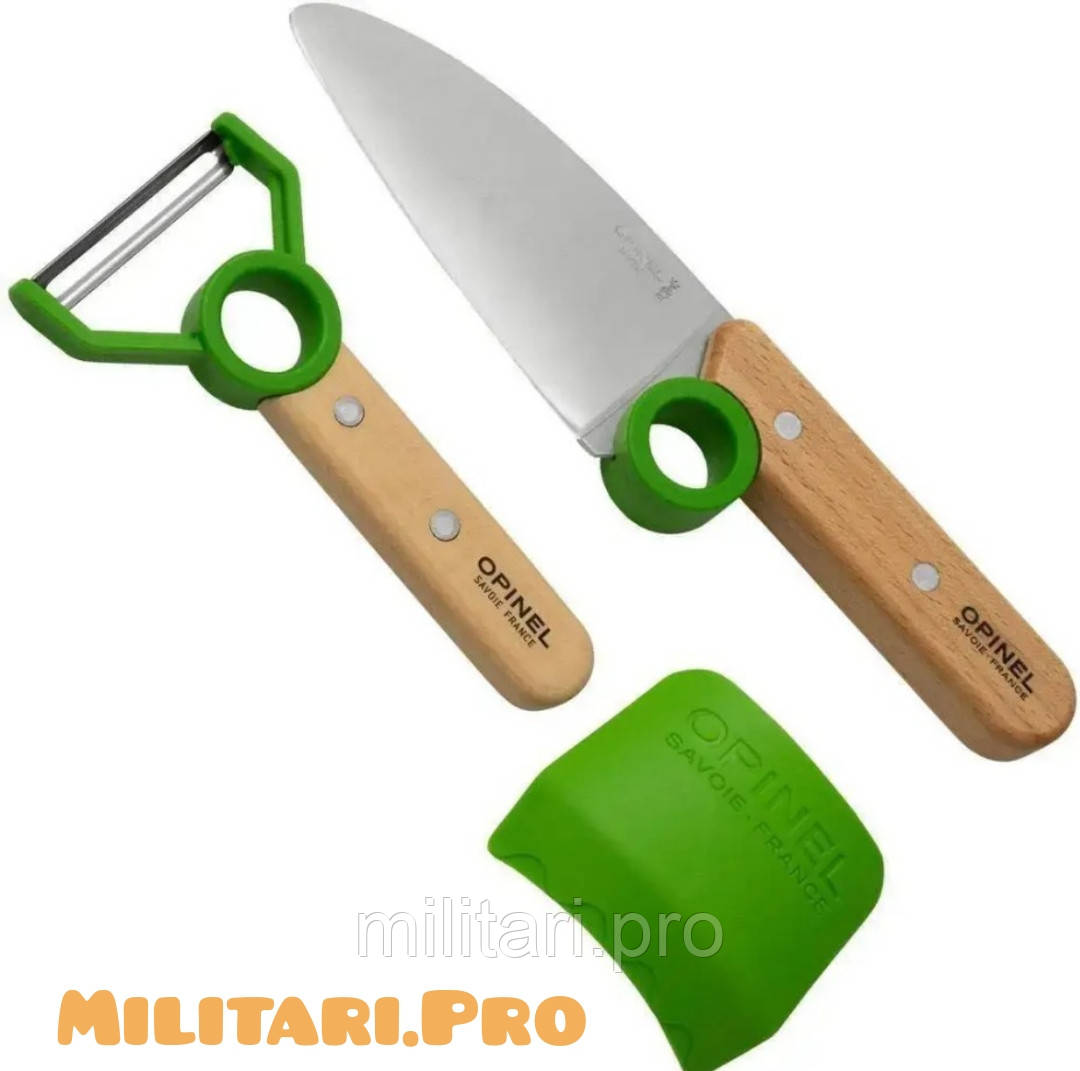 Набір кухонних ножів Le Petit Chef Opinel  Green, арт. 002577. Оригінал. Франція.