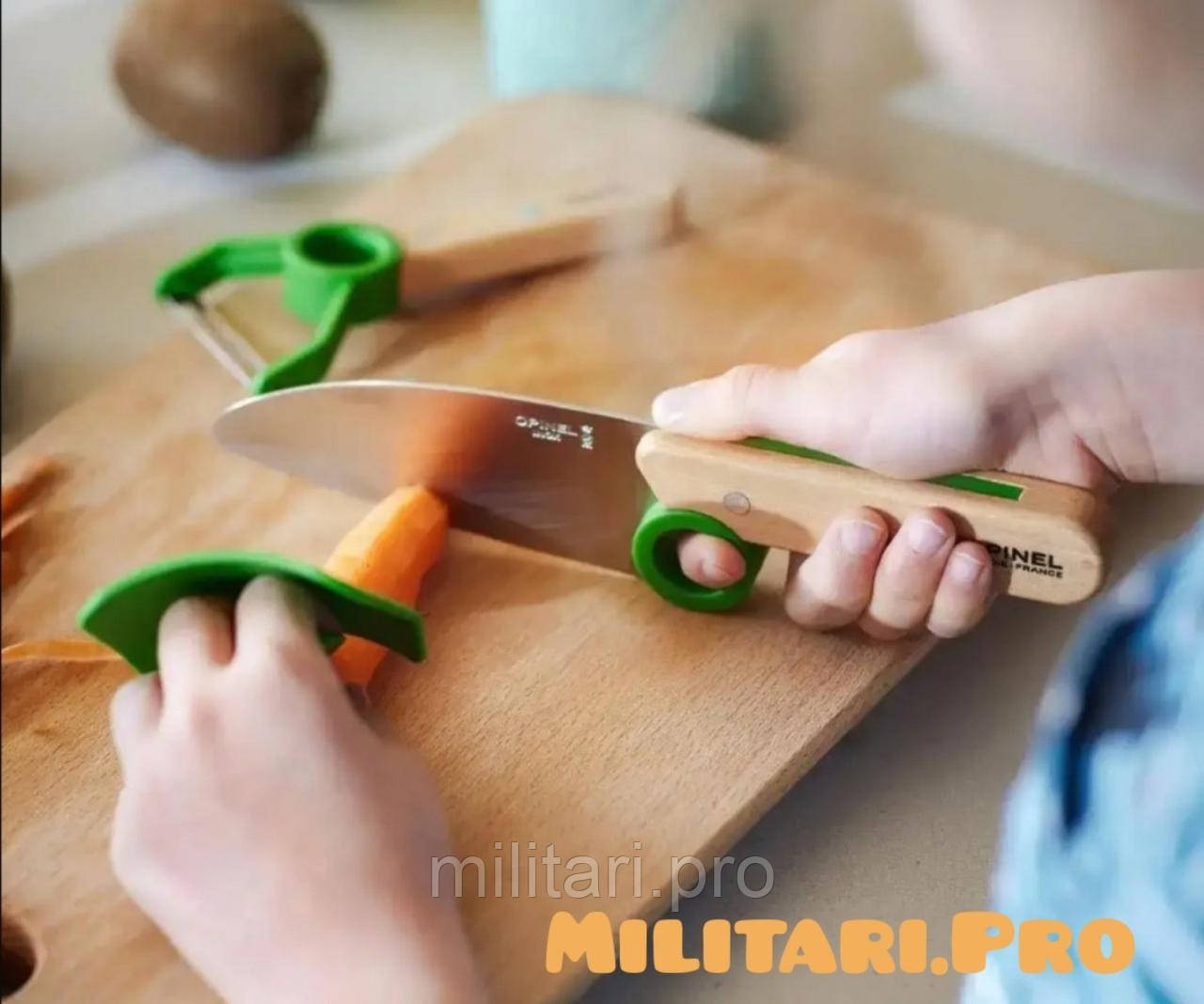 Набор кухонных ножей Le Petit Chef Opinel Green, арт. 002577. Оригинал. Франция.
