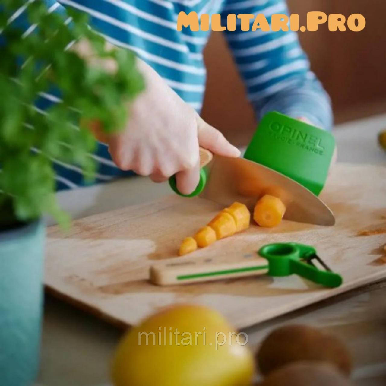 Набор кухонных ножей Le Petit Chef Opinel Green, арт. 002577. Оригинал. Франция.