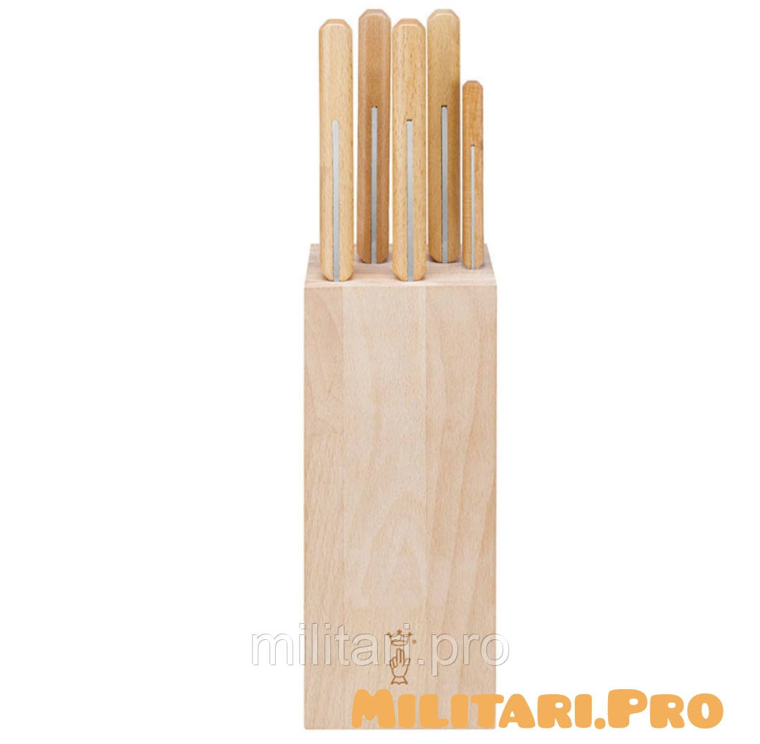 Набор поварских ножей Opinel Parallele 5pcs Set with Block. Art. 002402. Оригинал. Франция.