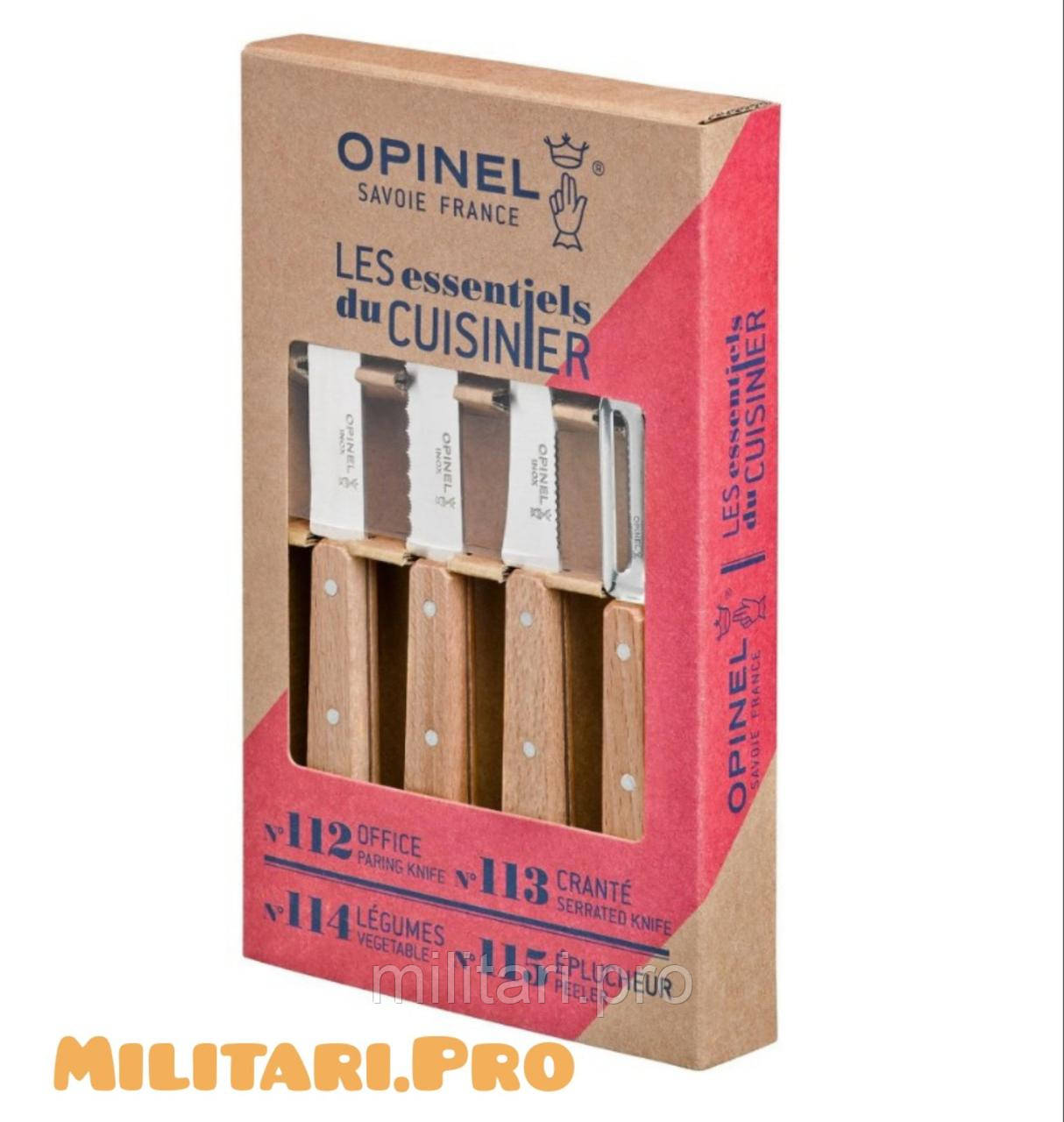 Купити - Набір ножів Opinel Essentials Olivewood Box Set Art. 002163. Оригінал. Франція.