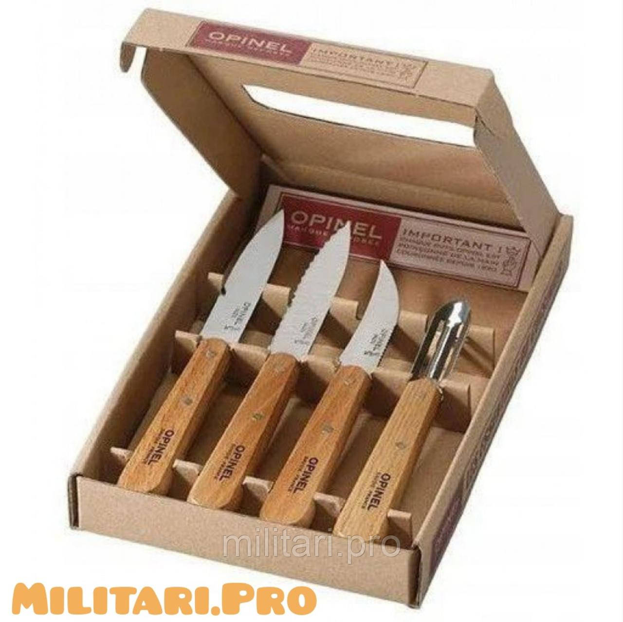 Купити - Набор ножей Opinel Essentials Natural Box Set Art. 001300. Оригинал. Франция.