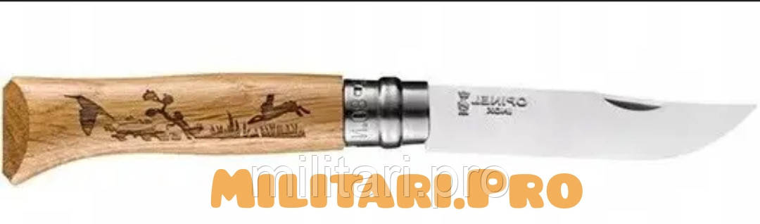 Складывающийся нож Opinel Inox Animalia №.08 VRI Hare Art.002333. Заяц. Подлинник. Франция.