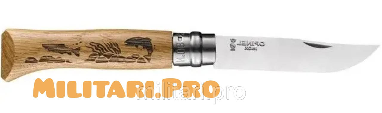 Складний ніж Opinel Inox Fish №8 Animalia «Форель» Art. 002334. Оригінал. Франція.