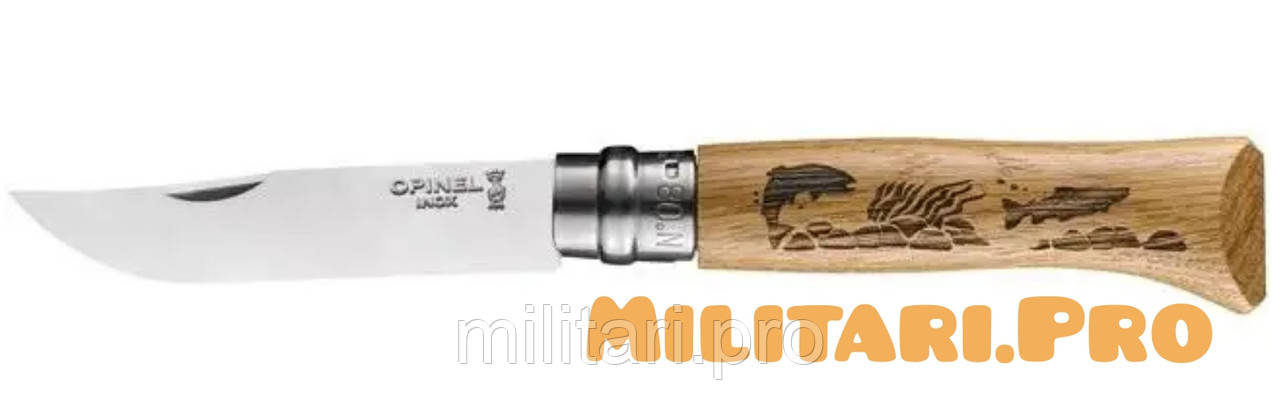 Складний ніж Opinel Inox Fish №8 Animalia «Форель» Art. 002334. Оригінал. Франція.