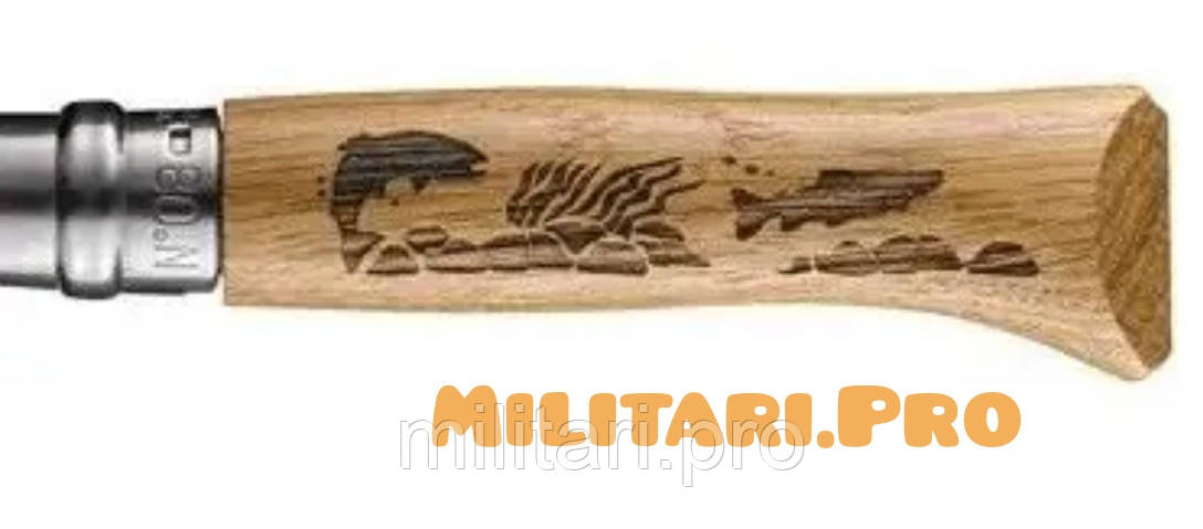 Складний ніж Opinel Inox Fish №8 Animalia «Форель» Art. 002334. Оригінал. Франція.