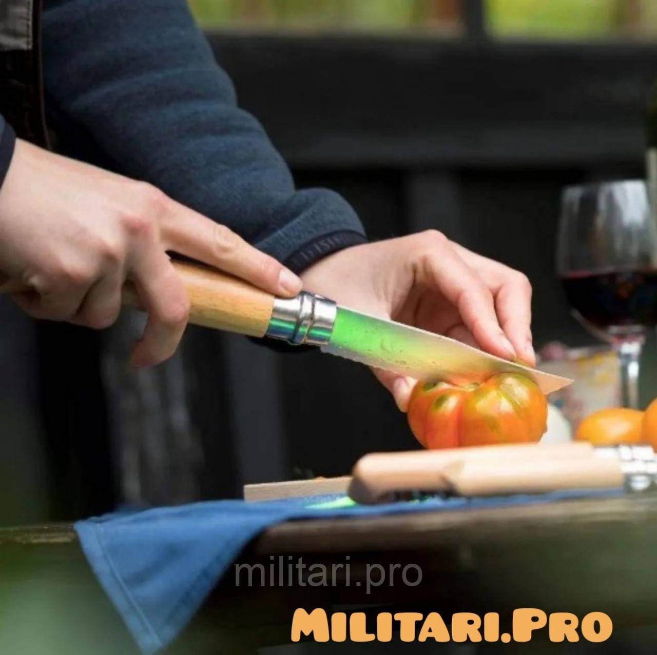 Складной нож Opinel №12 Inox Natural Serrated Camp Art. 002441. Сирейтор. Оригинал. Франция.