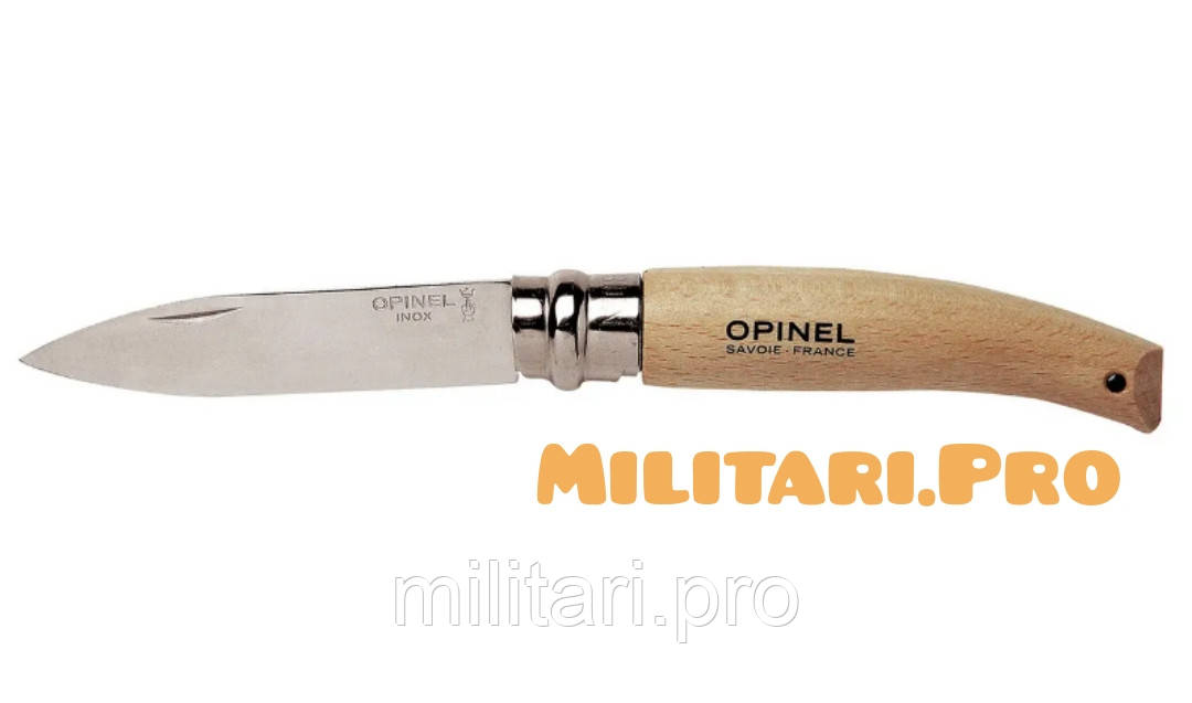 Ніж складний Opinel Inox Jardin blister №08. Art. 001216. Нерж. сталь. Оригінал. Франція.