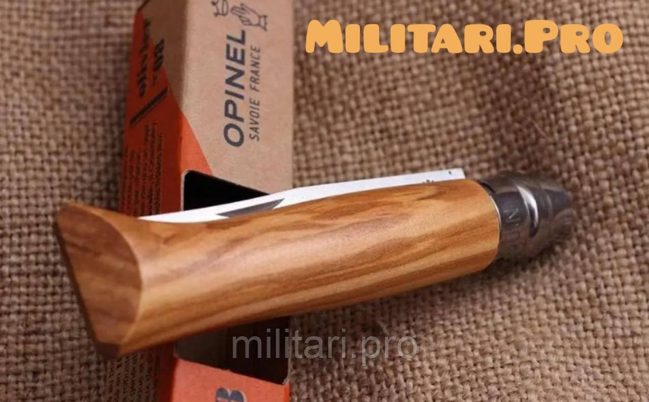 Нож складной Opinel Inox Olive №08 Art. 002020. Оливка. Подлинник. Франция.