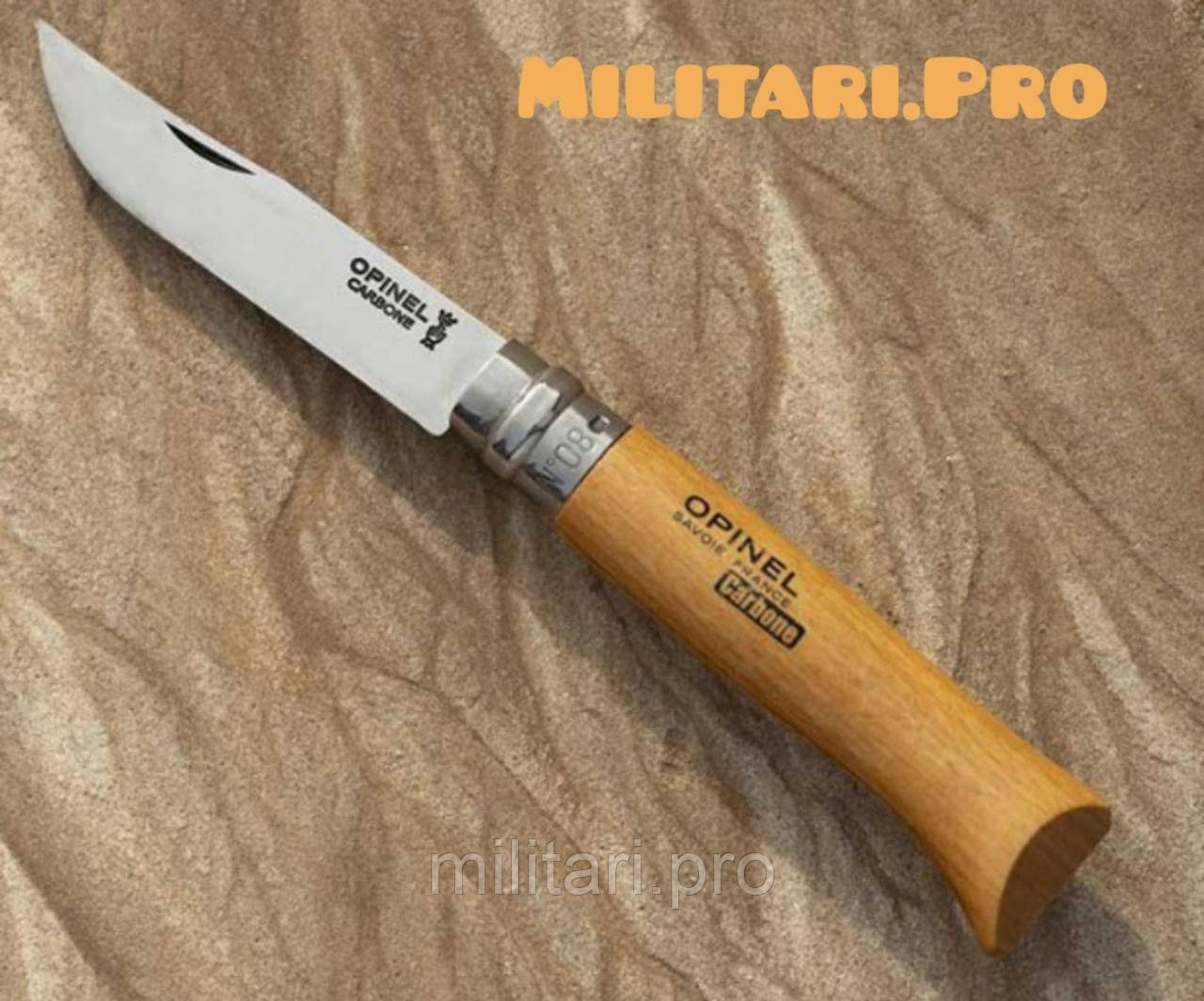 Купити - Нож складной Opinel Carbon Steel №8. VRN. Art.113080. Углеродистая сталь. Подлинник. Франция.