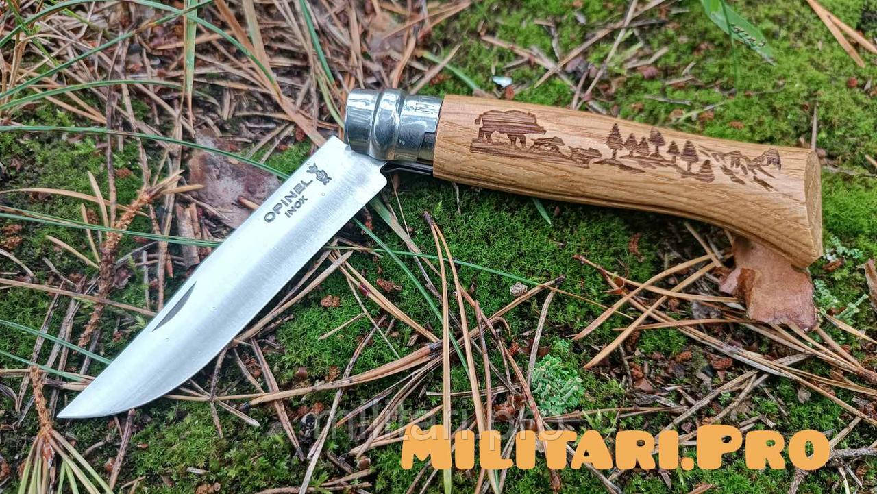 Ніж Opinel Inox Animalia Oak Boar No.08 Art.002331. Кабан. Франція. Оригінал.