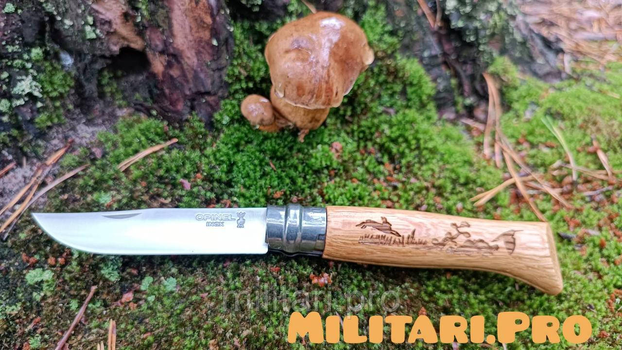 Ніж Opinel Animalia Oak №.08. VRI. Hare Art. 002333. Заєць. Оригінал. Франція.