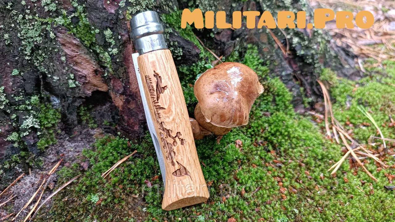 Ніж Opinel Animalia Oak №.08. VRI. Hare Art. 002333. Заєць. Оригінал. Франція.