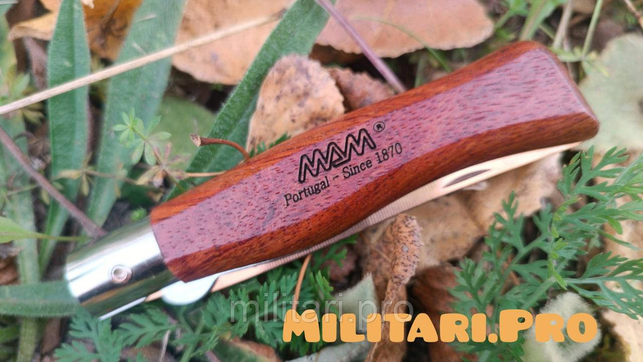 Складаний Ніж MAM Bronze Titanium. 90 mm.  Bubinga Wood .Art. 2009. Португалія. Оригінал.