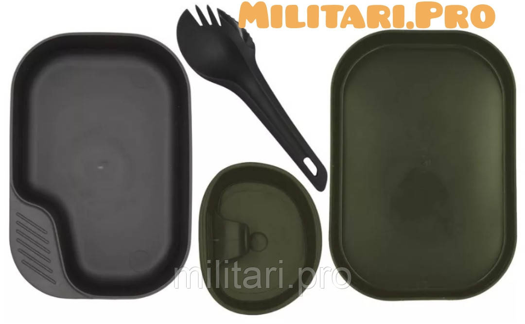 Набор туристической посуды Wildo Camp-A-Box Light - Olive (14742/20264). Масло. Швеция. Подлинник.