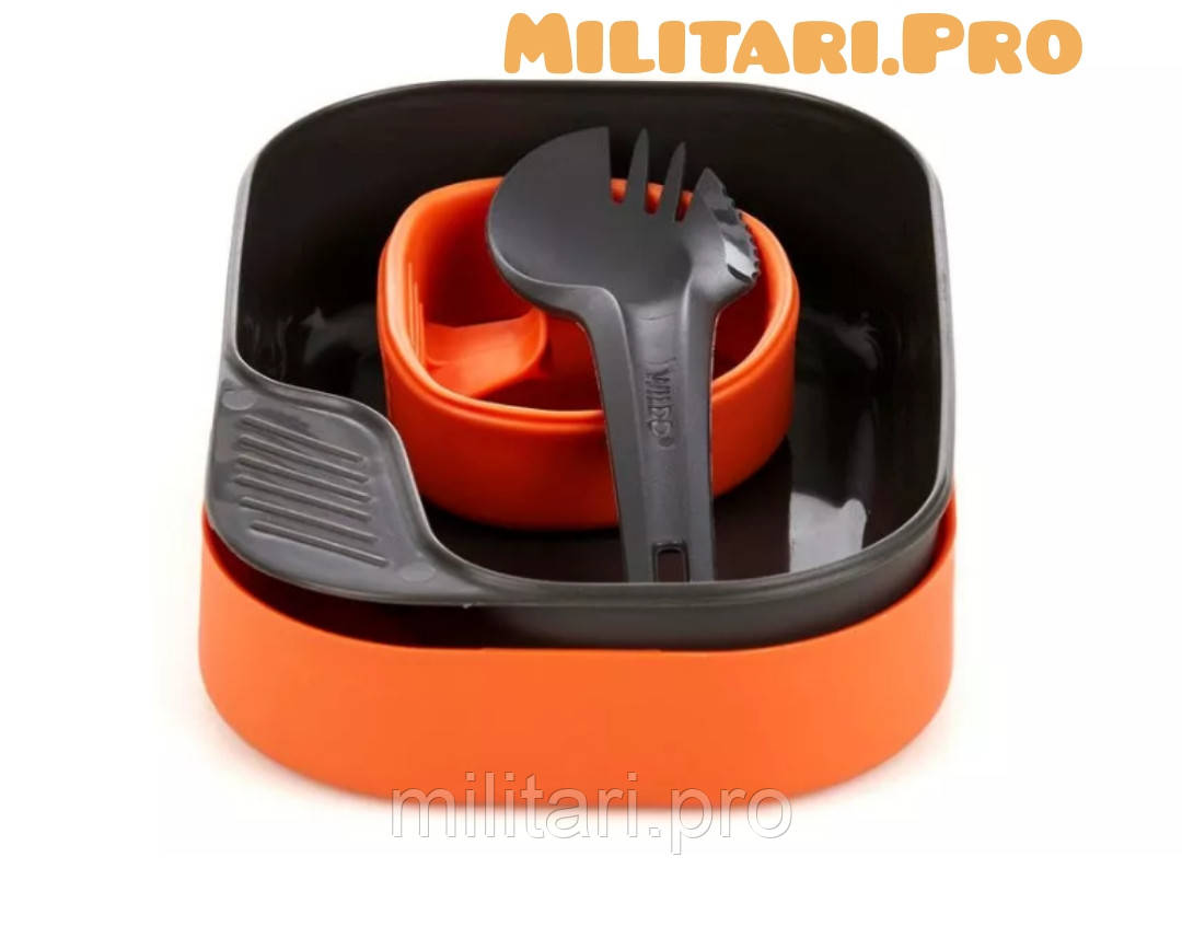 Набір туристичного посуду  Wildo Camp-A-Box Light - Orange (14741/20262). Швеція. Оригінал.