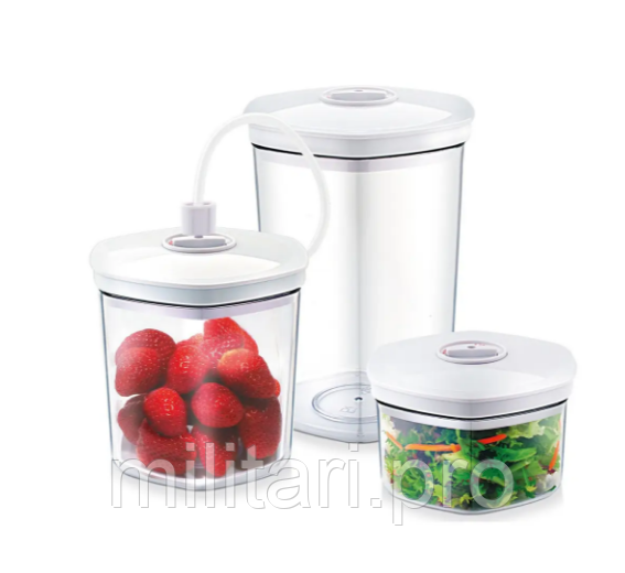 Набір вакуумних контейнерів Caso Vacuum Canister Set 1260 (3 шт.). Німеччина.