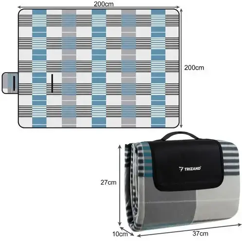 Флисовое одеяло-коврик для пикника, пляжа Trizand 21077