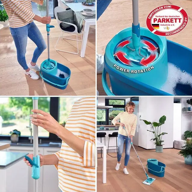 Комплект для прибирання Leifheit Clean Twist M Ergo Set 52120. Німеччина. Оригінал.