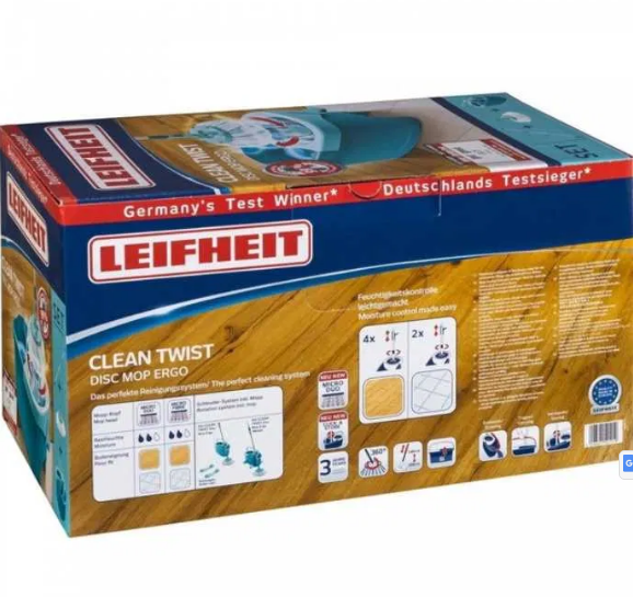 Набір відро+швабра Leifheit CLEAN TWIST MOP SET COMPLETO. Art. 52101