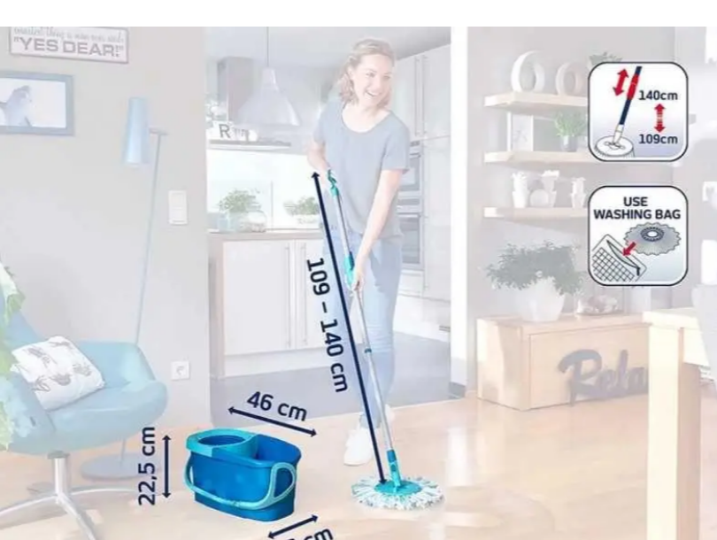 Набір відро+швабра Leifheit CLEAN TWIST MOP SET COMPLETO. Art. 52101