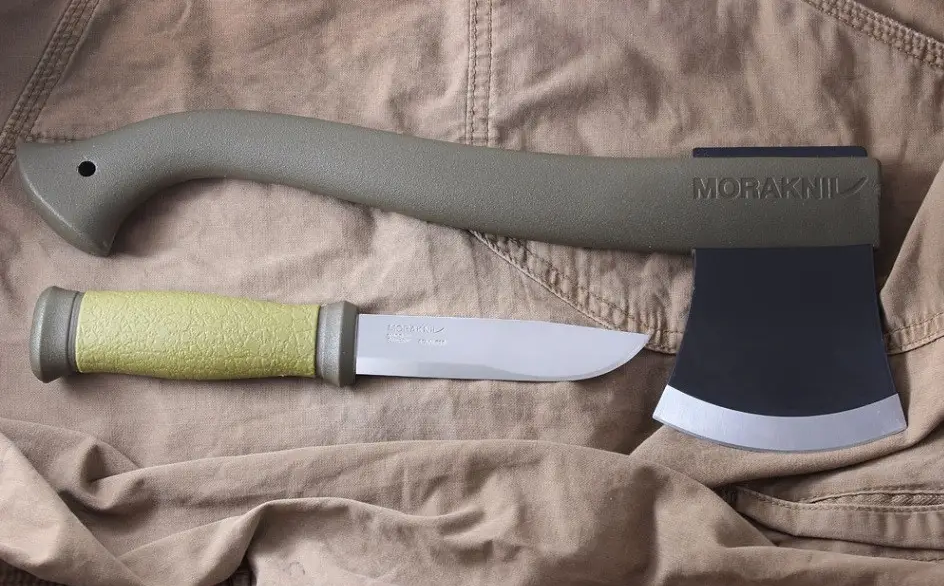 НАБІР (НІЖ + СОКИРА) MORAKNIV OUTDOOR KIT MG GREEN (1-2001)