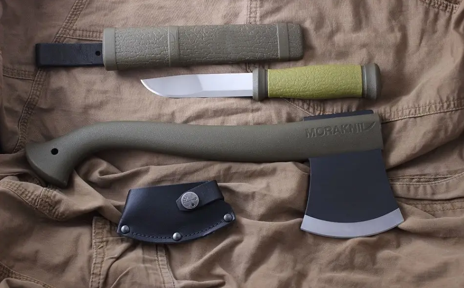 НАБІР (НІЖ + СОКИРА) MORAKNIV OUTDOOR KIT MG GREEN (1-2001)