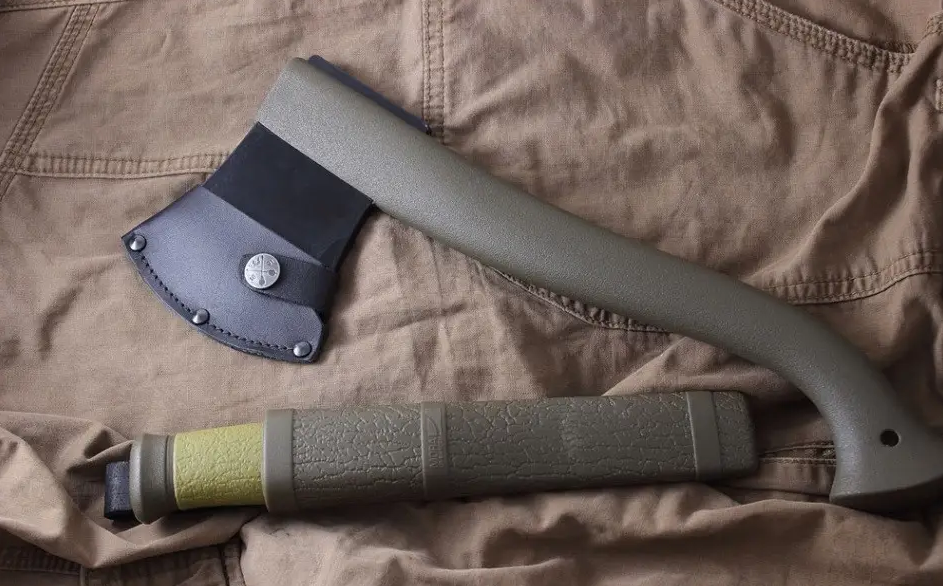 НАБІР (НІЖ + СОКИРА) MORAKNIV OUTDOOR KIT MG GREEN (1-2001)