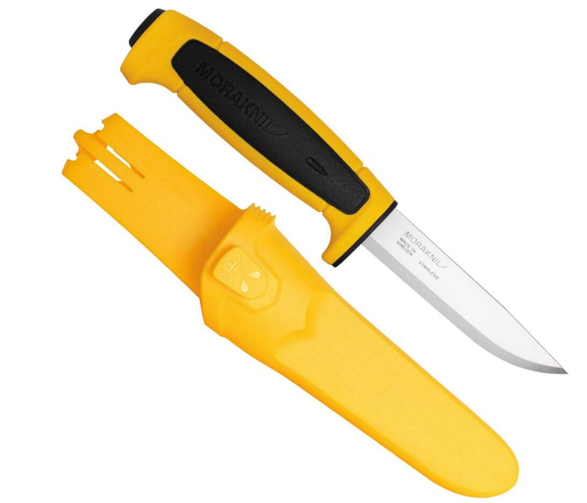 Нож Morakniv Basic 546, 2020 Set Yellow/Black 13711 из нержавеющей стали. Швеция.