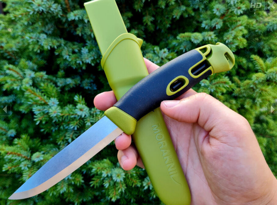 Купити - Ніж Morakniv Companion Spark Green (13570). З кресалом. Швеція.