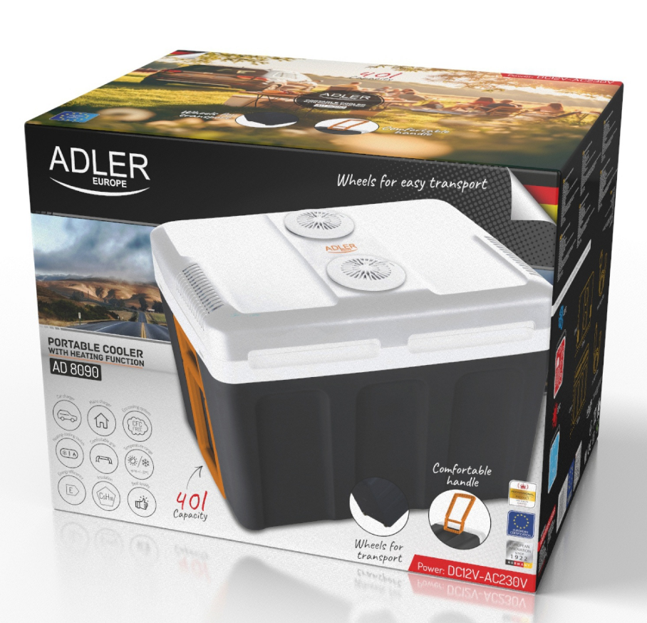 Туристичний автохолодильник Adler AD 8090 — 40 л