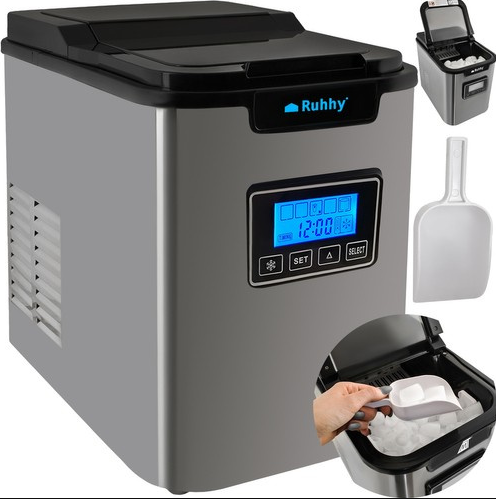 Ледогенератор Ruhhy K5536. 120 Вт, 2.2 л, 12 кг льоду в добу. Польша.