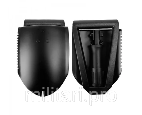 Складна саперна лопата з чохлом MilTec Black 15522100