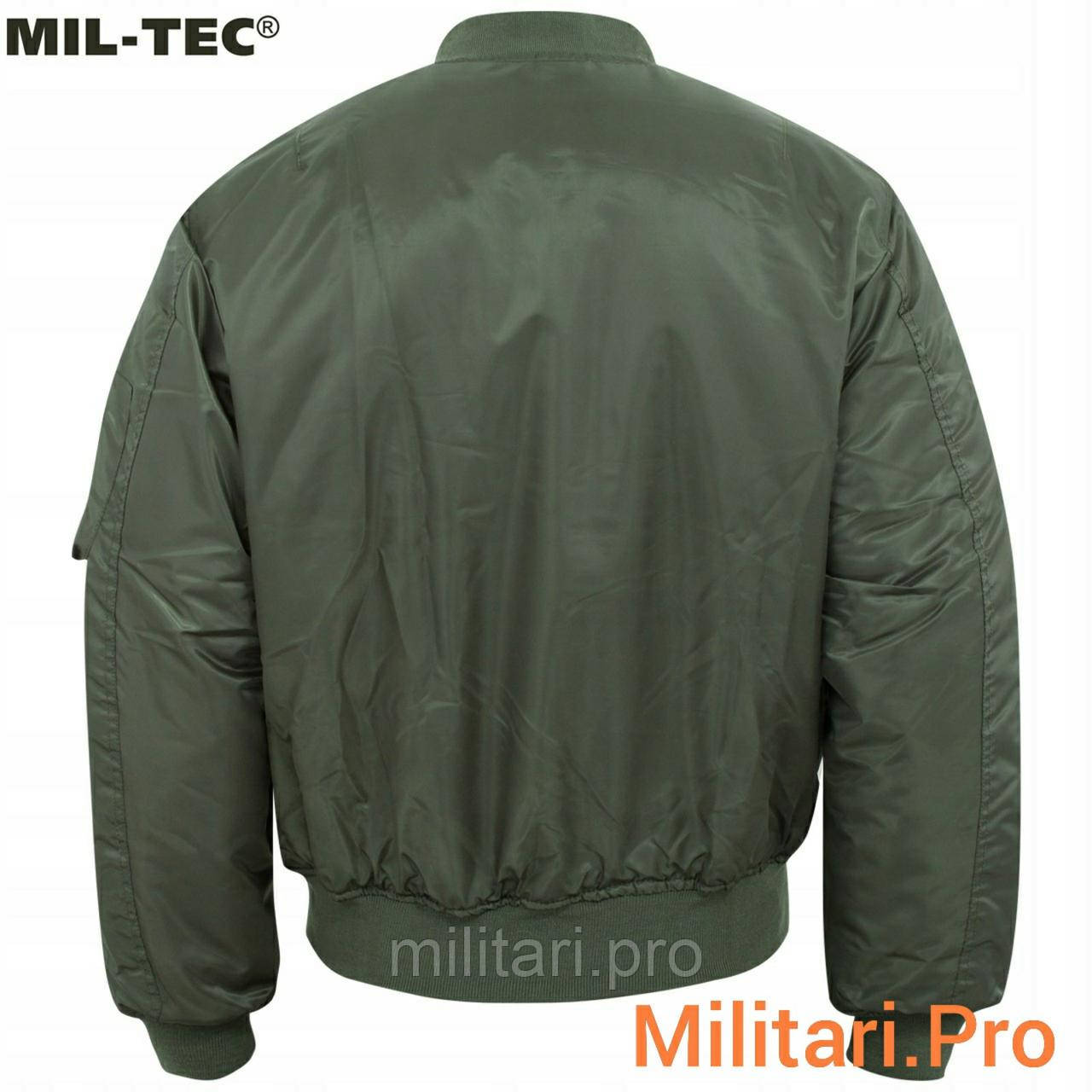 Куртка бомбер (літна) MA-1 олива, Mil-Tec М; L; XL; XXL; XXXL. Німеччина Art. Nr:10403001