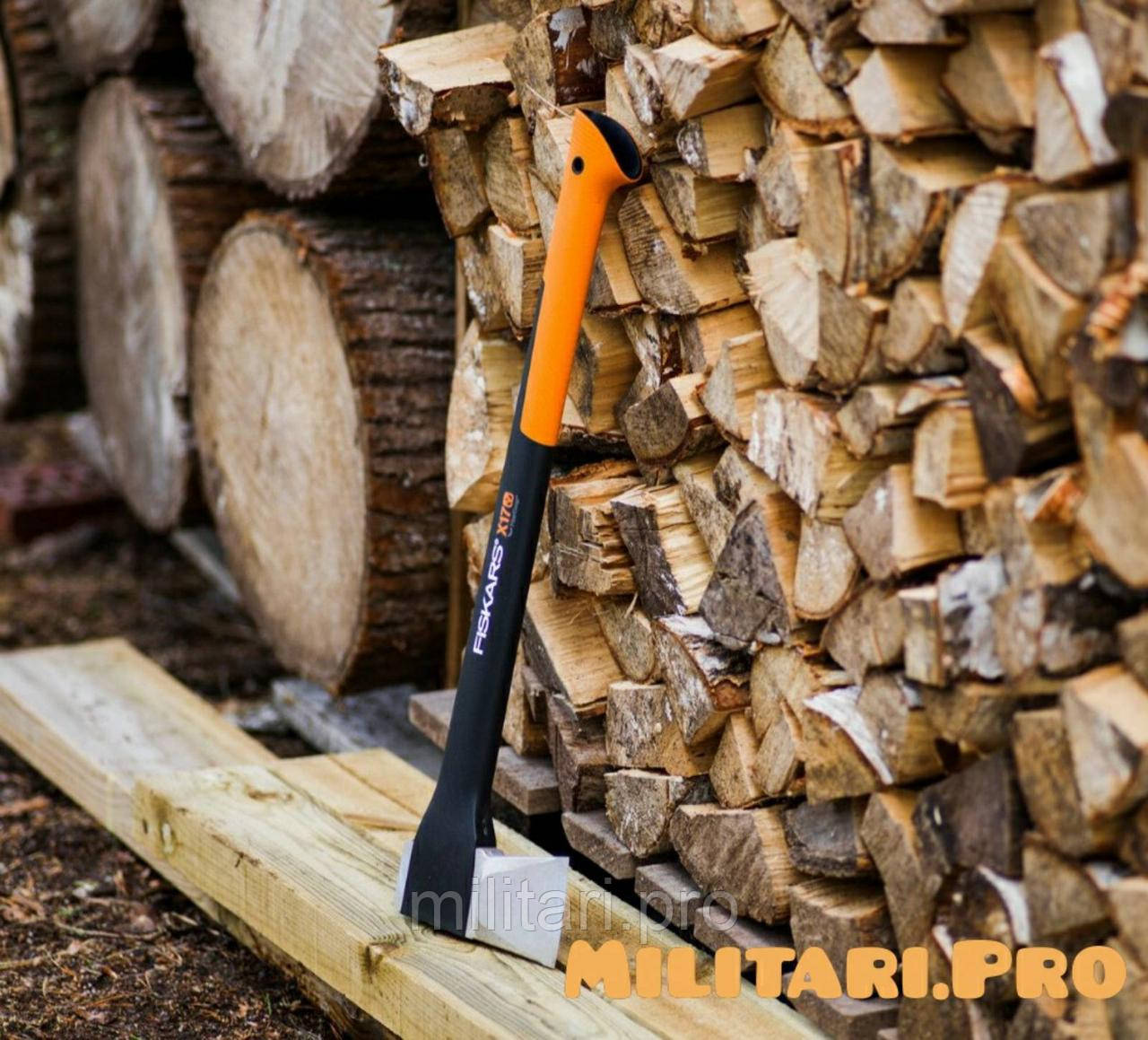 Сокира колун Fiskars X17-M, 1015641 (122463).1.6 кг. Оригінал. Фінляндія.