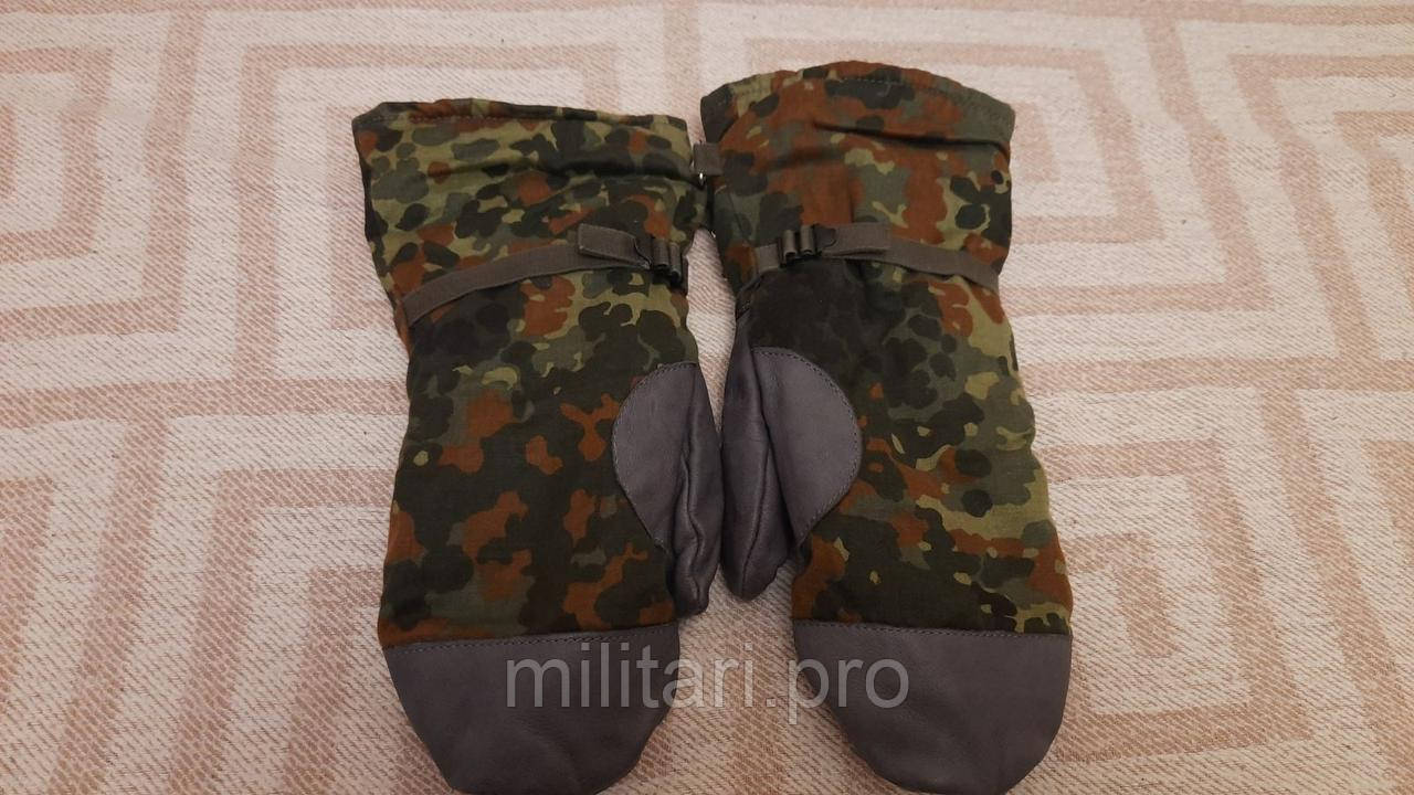 Рукавиці зимові флектарн армії Бундесвер. Шкіра-хутро. Легке бУ. Оригінал.