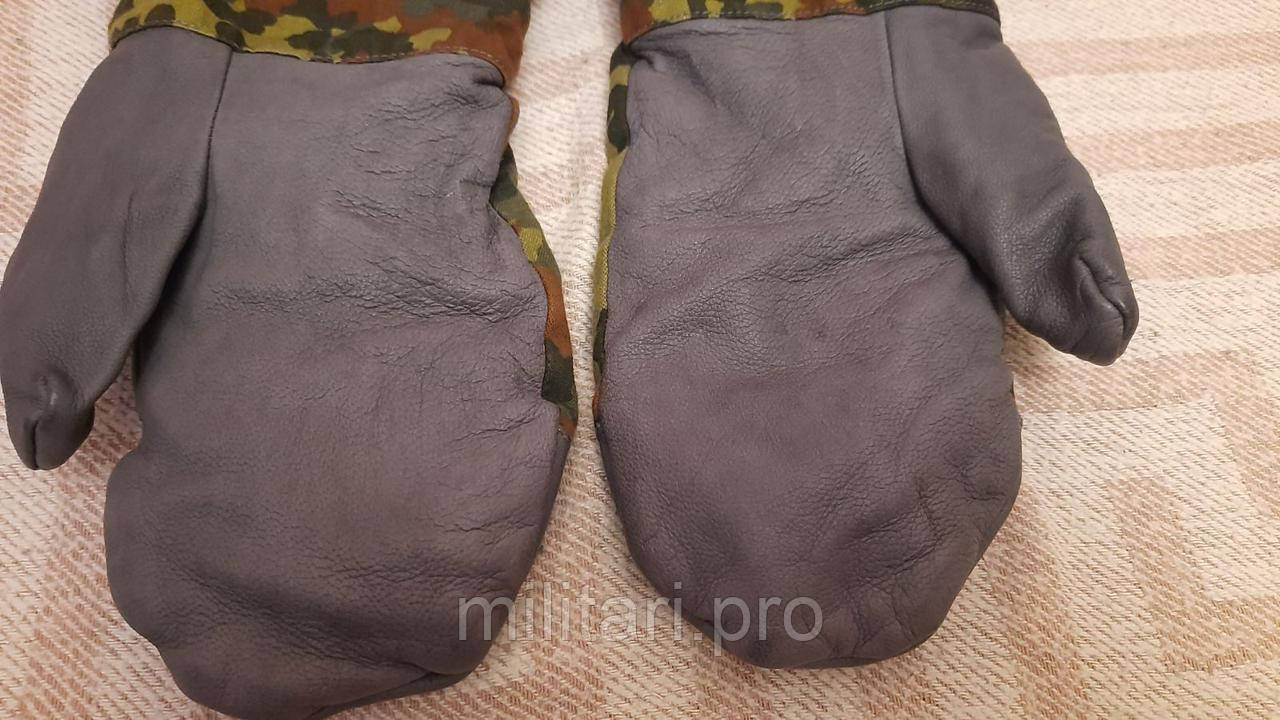 Рукавиці зимові флектарн армії Бундесвер. Шкіра-хутро. Легке бУ. Оригінал.
