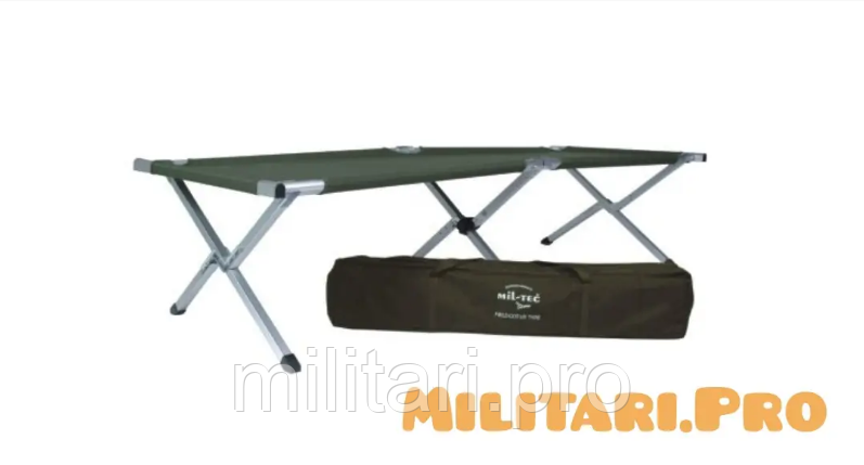 Ліжко (розкладушка) військове - туристичне розкладне від Mil-Tec, 14402001. Олива.