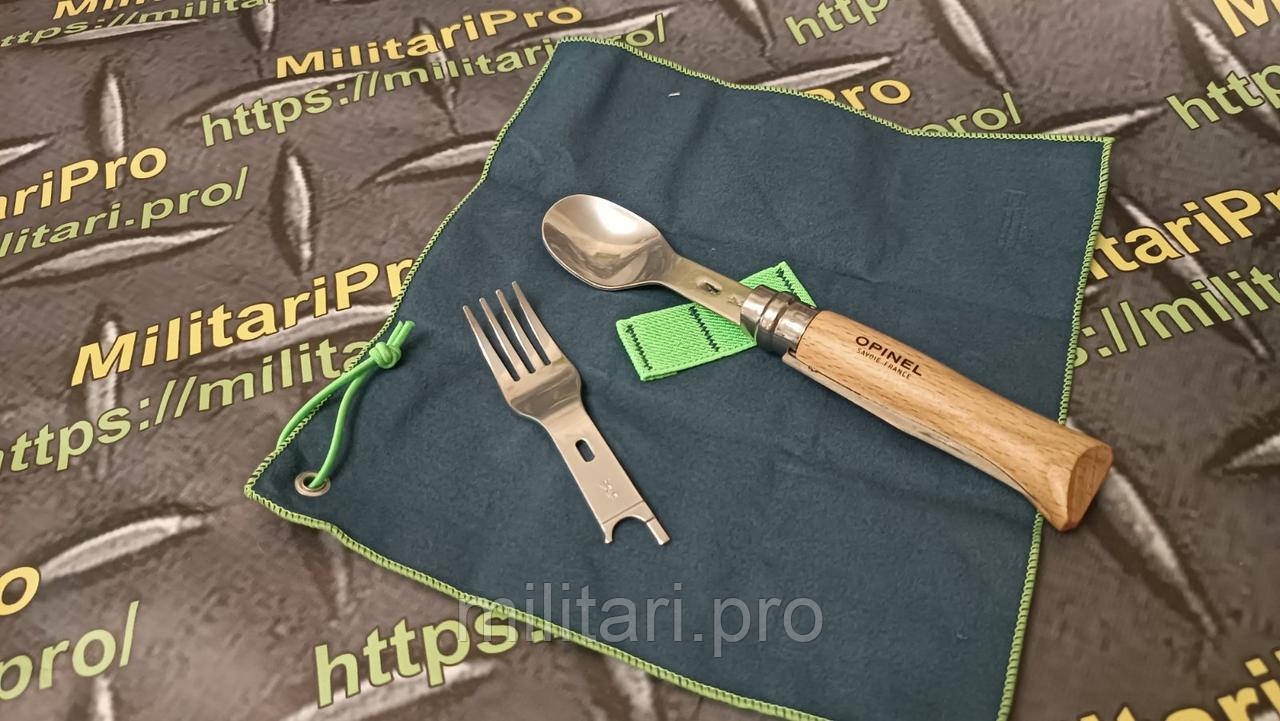 Набор OPINEL Nomad Picnic+ (002500) . Нож, ложка, вилка. Франция. Подлинник.