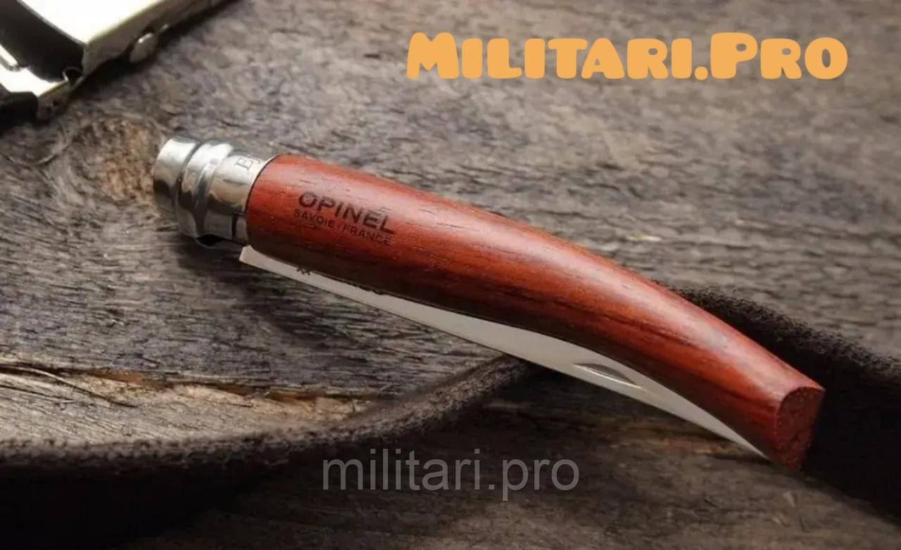 Филейный складной нож Opinel Inox Slim Bubinga No.10 Art. 000013. Оригинал. Франция.