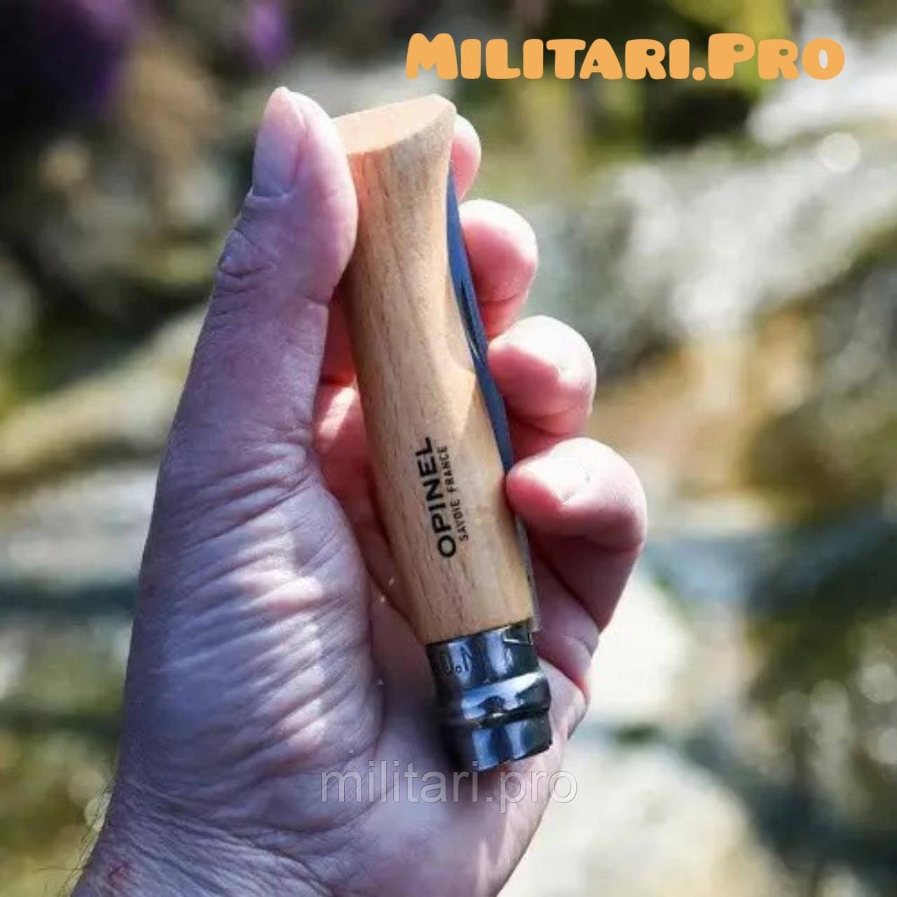 Складний ніж Opinel Inox Natural №.9 Art. 001083.Нерж. сталь. Оригінал. Франція.