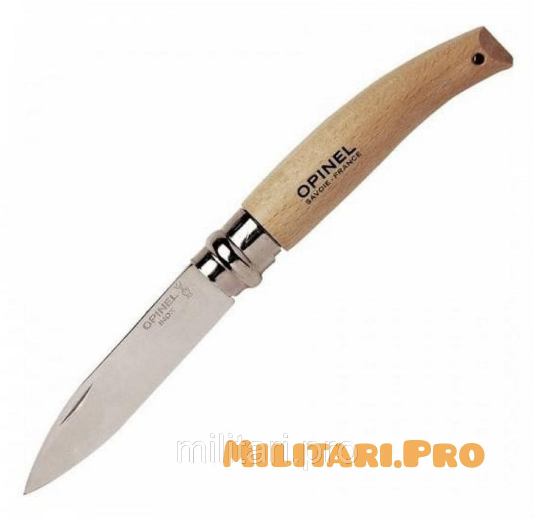 Нож складной Opinel Inox Jardin blister №08. Art. 001216. Нерж. сталь. Подлинник. Франция.
