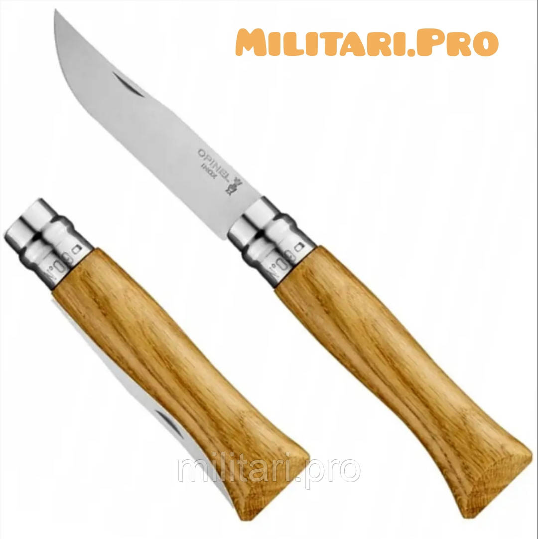 Складний ніж Opinel Inox Lux №09 Art. 002424. Дуб. Нерж.сталь. Оригінал. Франція.